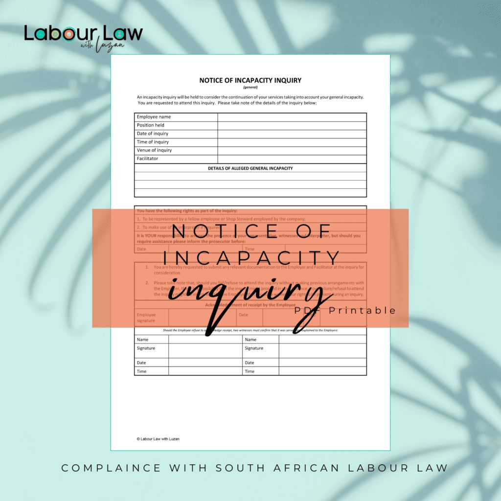 Downloadable Labour Law Posters for South African Businesses - Labour ...